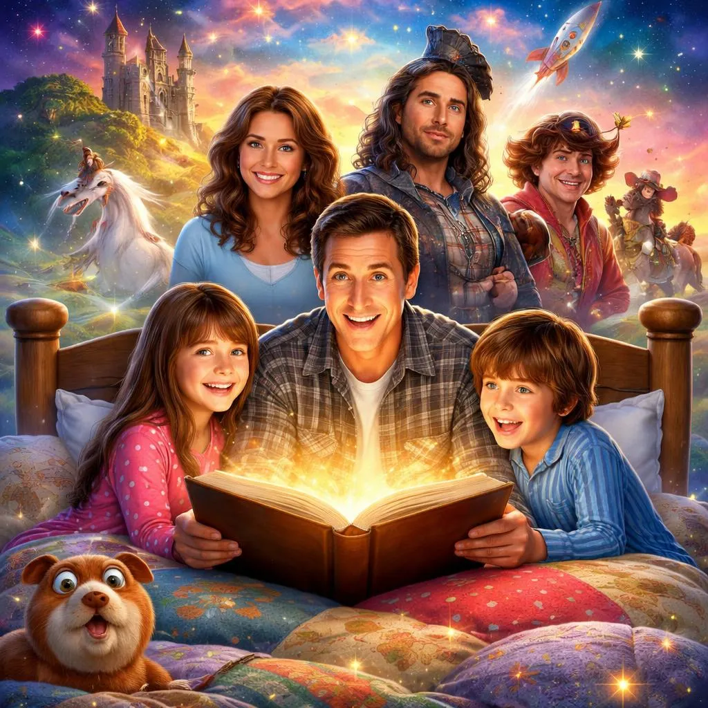 À la recherche du casting d'« Histoires du soir » avec Adam Sandler ? Un guide des stars et des histoires du film