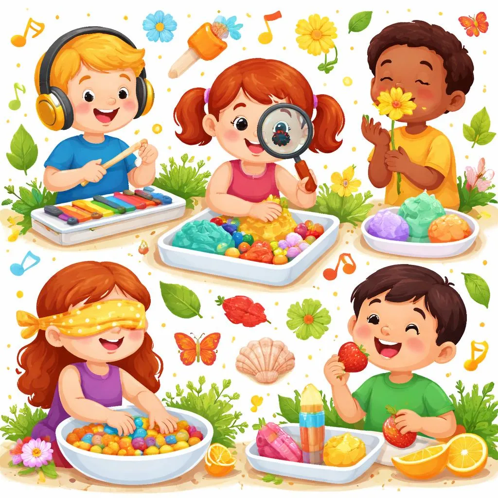 Ищете лучшие занятия для 5 чувств? Простые идеи сенсорного обучения для детей