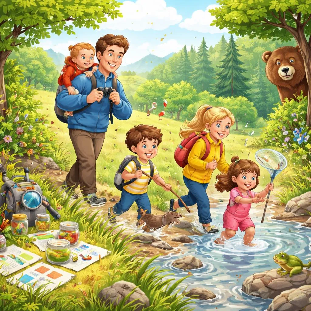 Auf der Suche nach dem 'Wir gehen auf Bärenjagd'-Lied? Entdecke Texte, Aktivitäten und Lernspaß