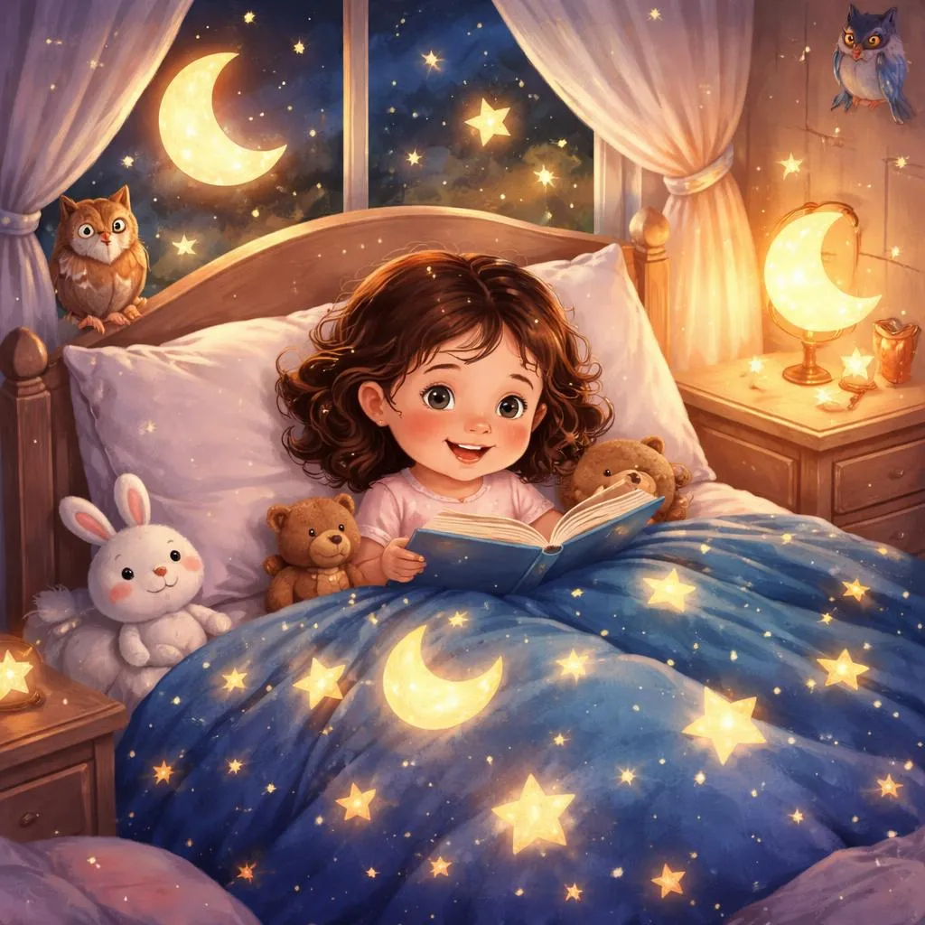 Ищете идеальные сказки на ночь для трехлетних детей? Познакомьтесь с Маленькой Лулу и ее звездным одеялом!