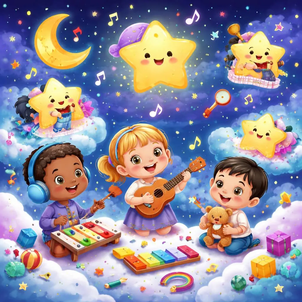 Ищете песню "Trickle Little Star"? Изучаем вариации "Twinkle Twinkle" и весело учимся