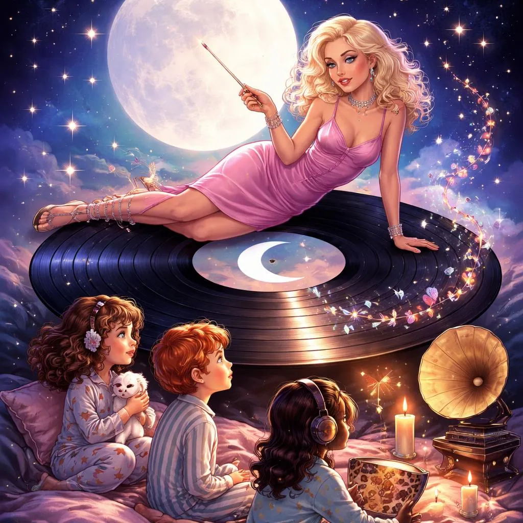 寻找异想天开的睡前故事，灵感来自麦当娜黑胶唱片？3个关于音乐、魔力和月光的故事