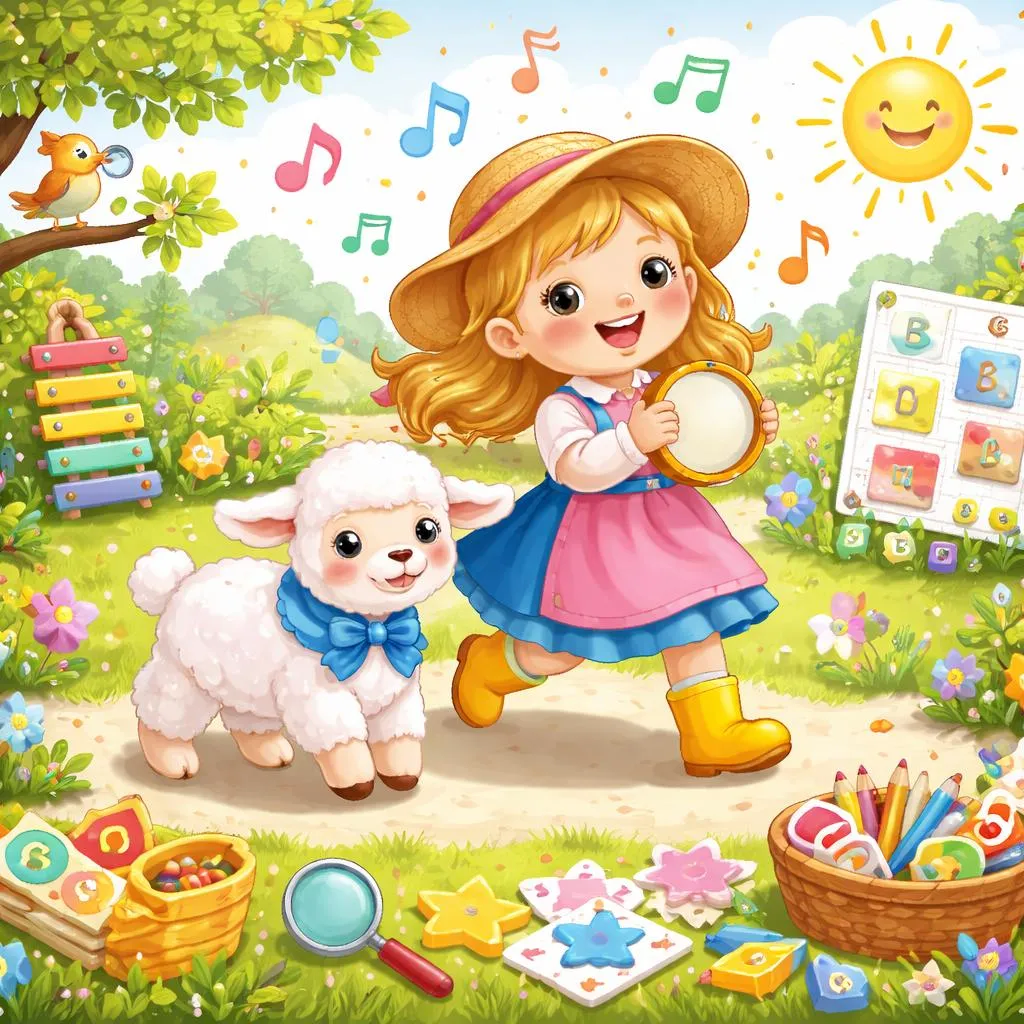 Mary Had a Little Lamb Lyrics: Meaning, Vocabulary, Phonics, and Fun Learning Activities for Kids