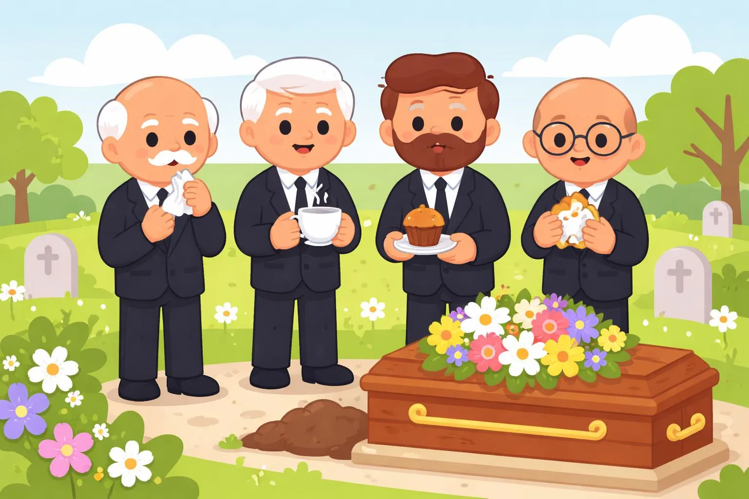 Men at My Father’s Funeral By William Matthews - Giggle Poems