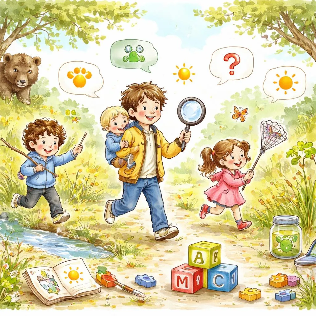 Нужны слова из «Мы идем на охоту на медведя»? Разбираем язык и обучение в истории