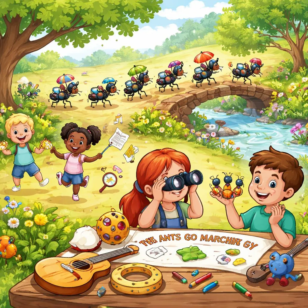 Нужны слова песни «Маршируют муравьи»? Найдите полный текст и интересные занятия здесь