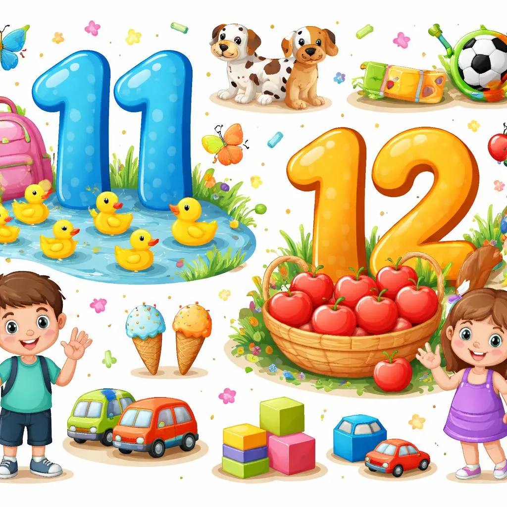 Number 11 and Number 12 in English: Meaning, Spelling, and Easy Examples