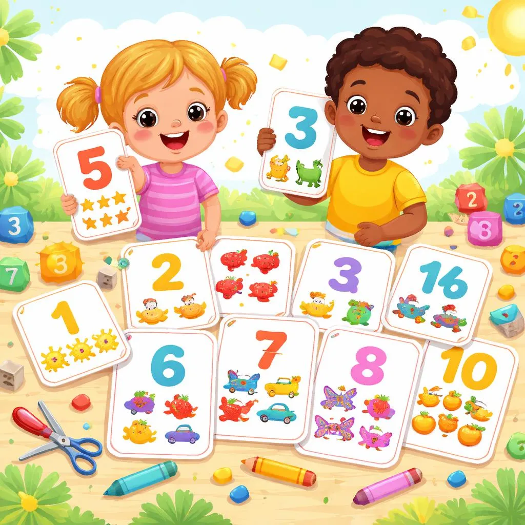Numbers Flashcards  For Kids – Free Printable PDF