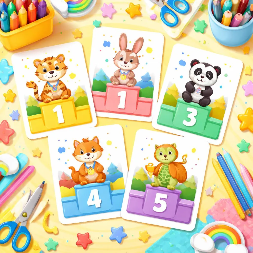 Ordinal Numbers Flashcards for Kids – Free Printable PDF