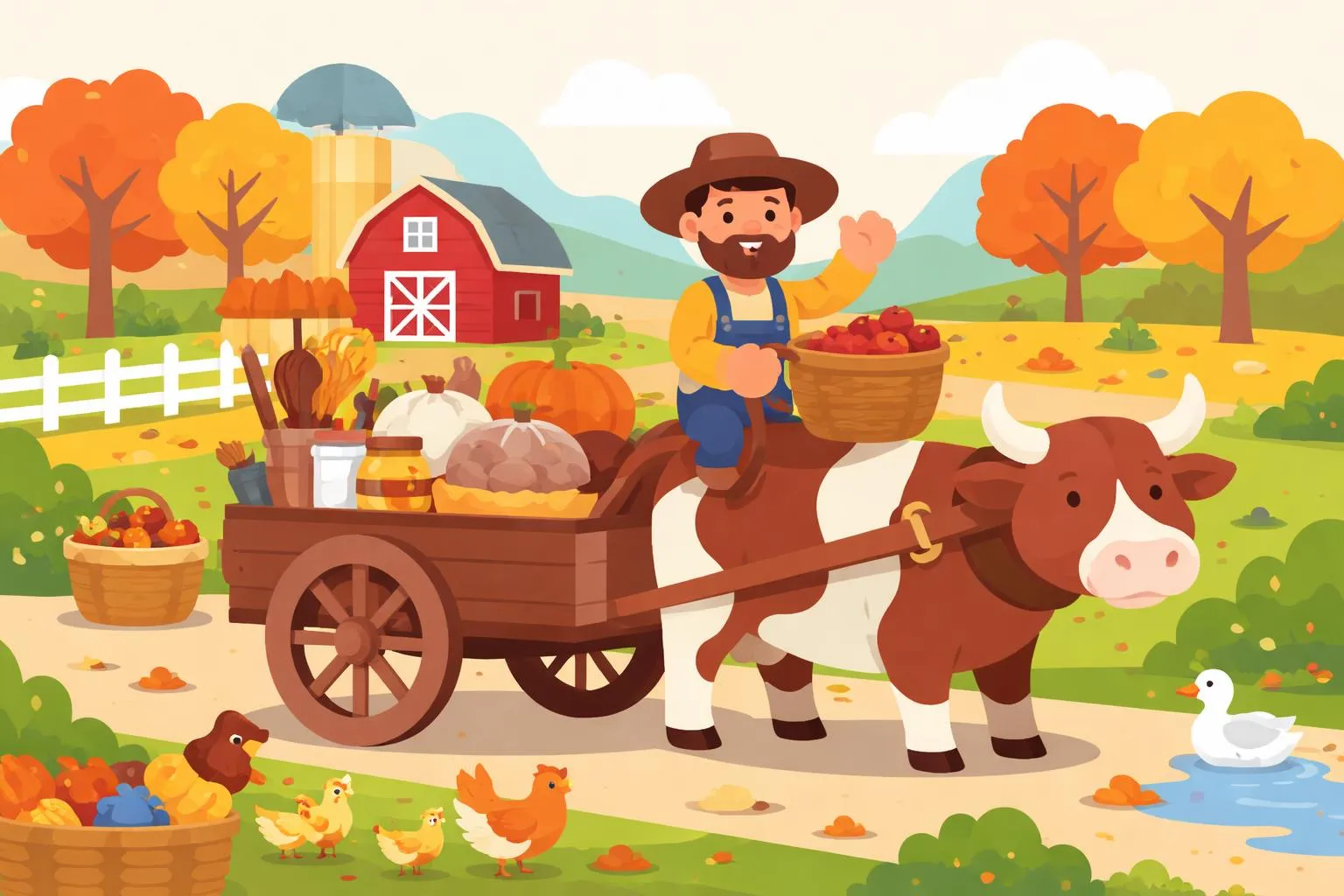 Ox Cart Man By Donald Hall - Giggle Poems