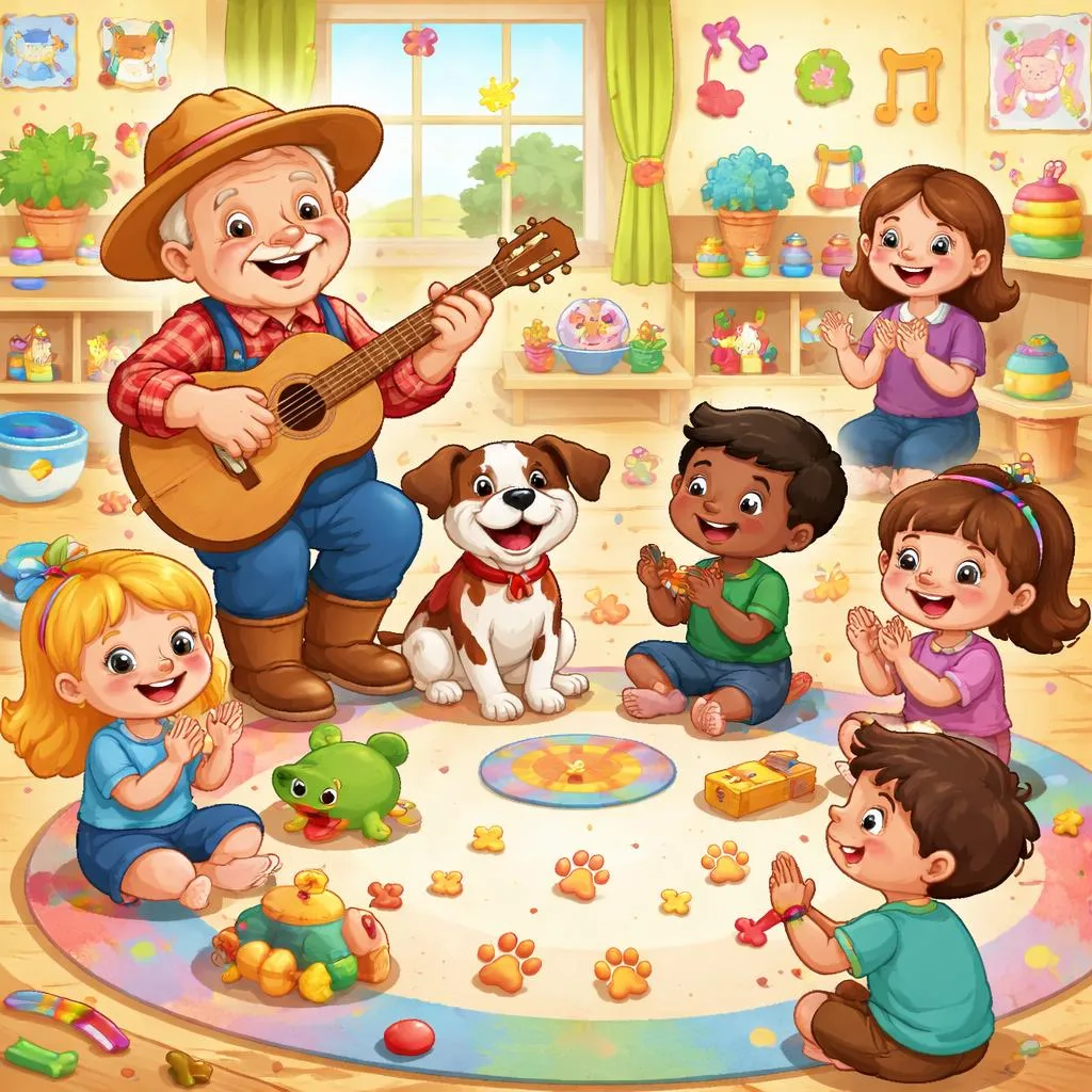 透過歌曲、拼音和趣味活動，玩轉課堂，學習《從前有個農夫養了條狗》歌詞，促進早期英語學習