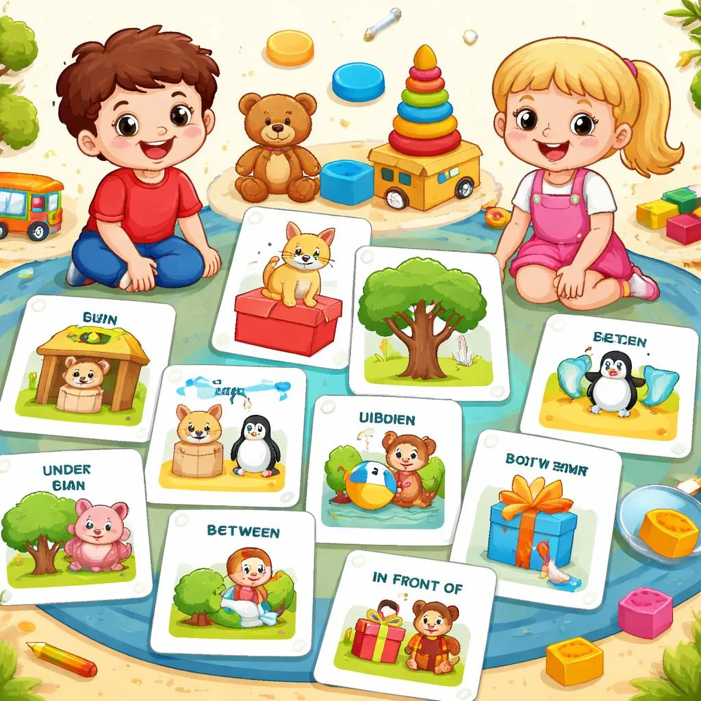 Position and Direction Flashcards  For Kids – Free Printable PDF