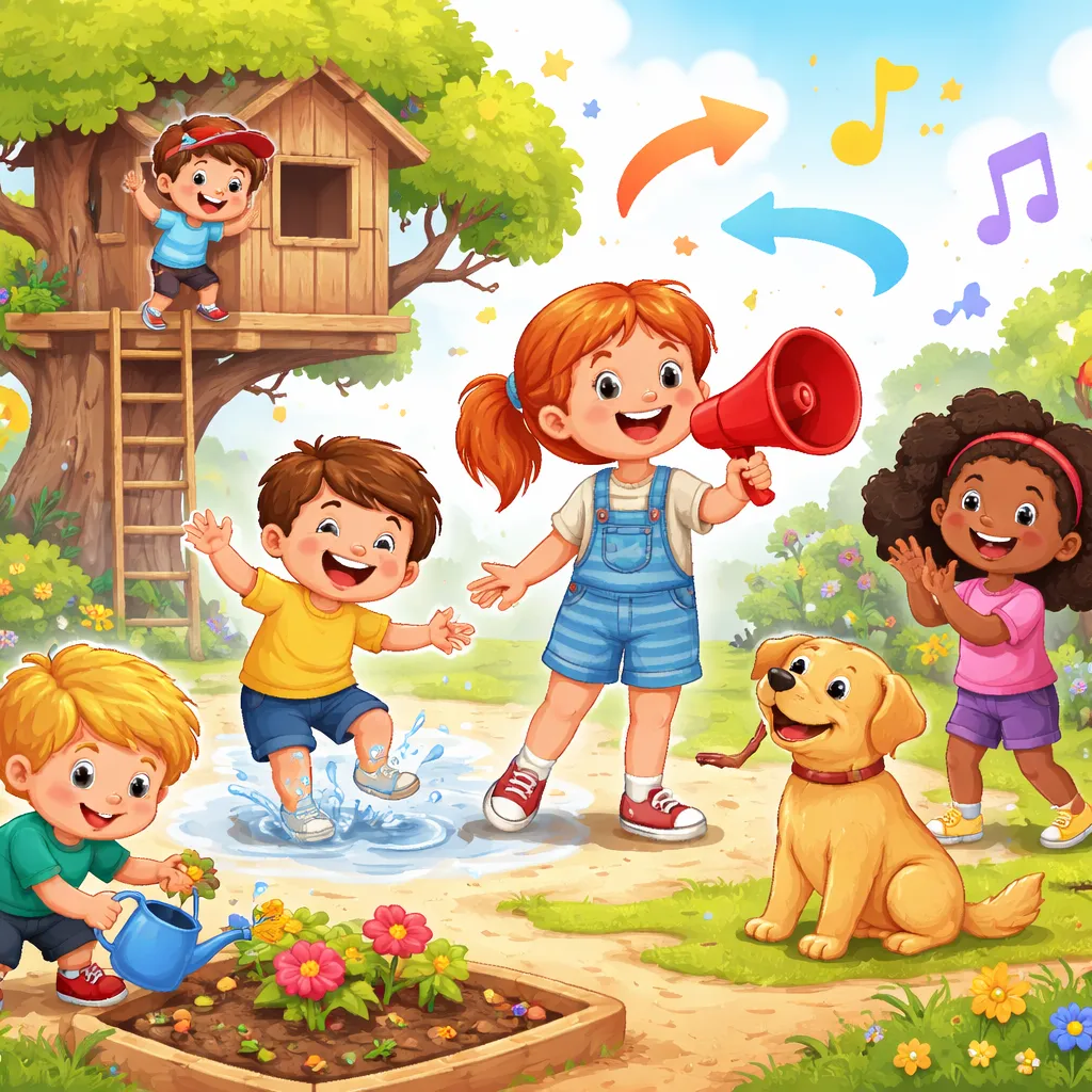 Bereit, lustige Anweisungen zu geben? Lerne 80 unverzichtbare Imperativ-Stimmungen für 7-Jährige