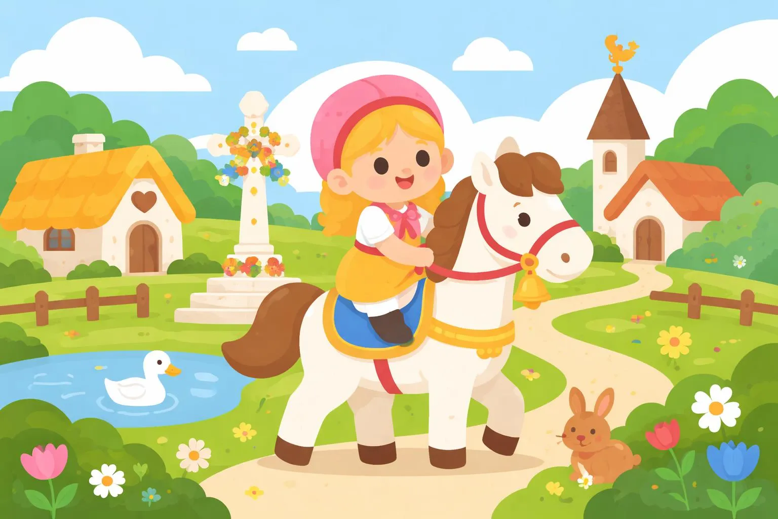 Ride a Cock Horse To Banbury Cross - Nursery Rhymes And Traditional Poems By FCIT