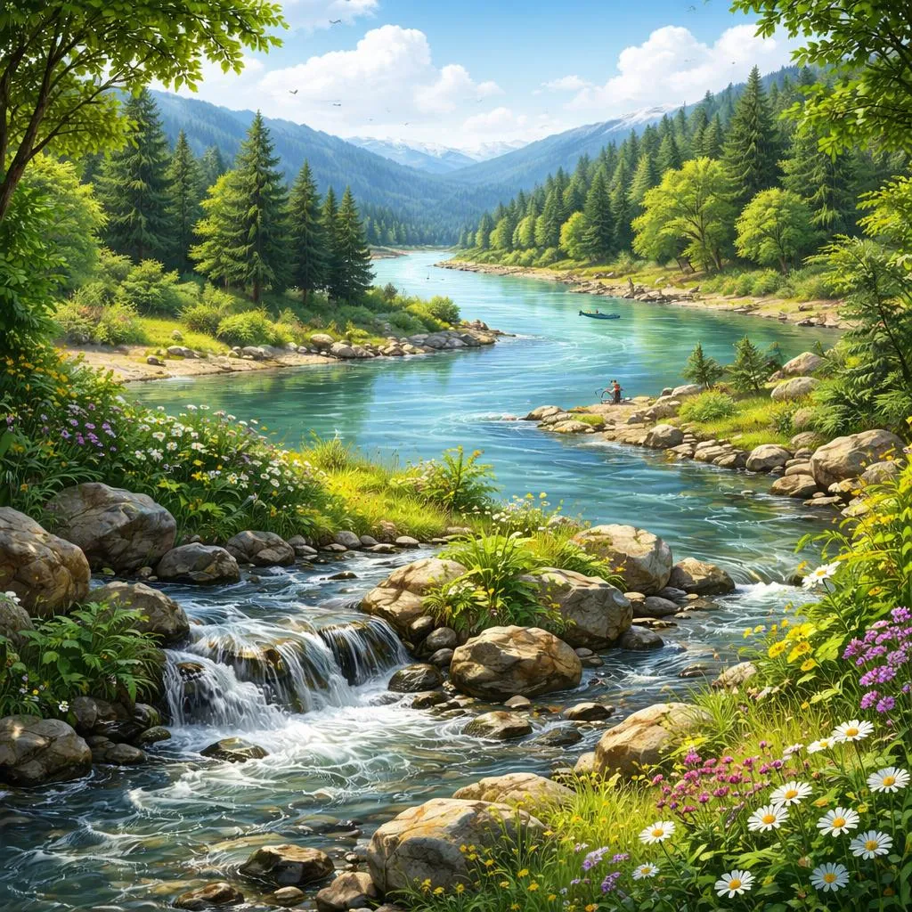 河流和溪流:它们都是大自然中流动的河水吗?
