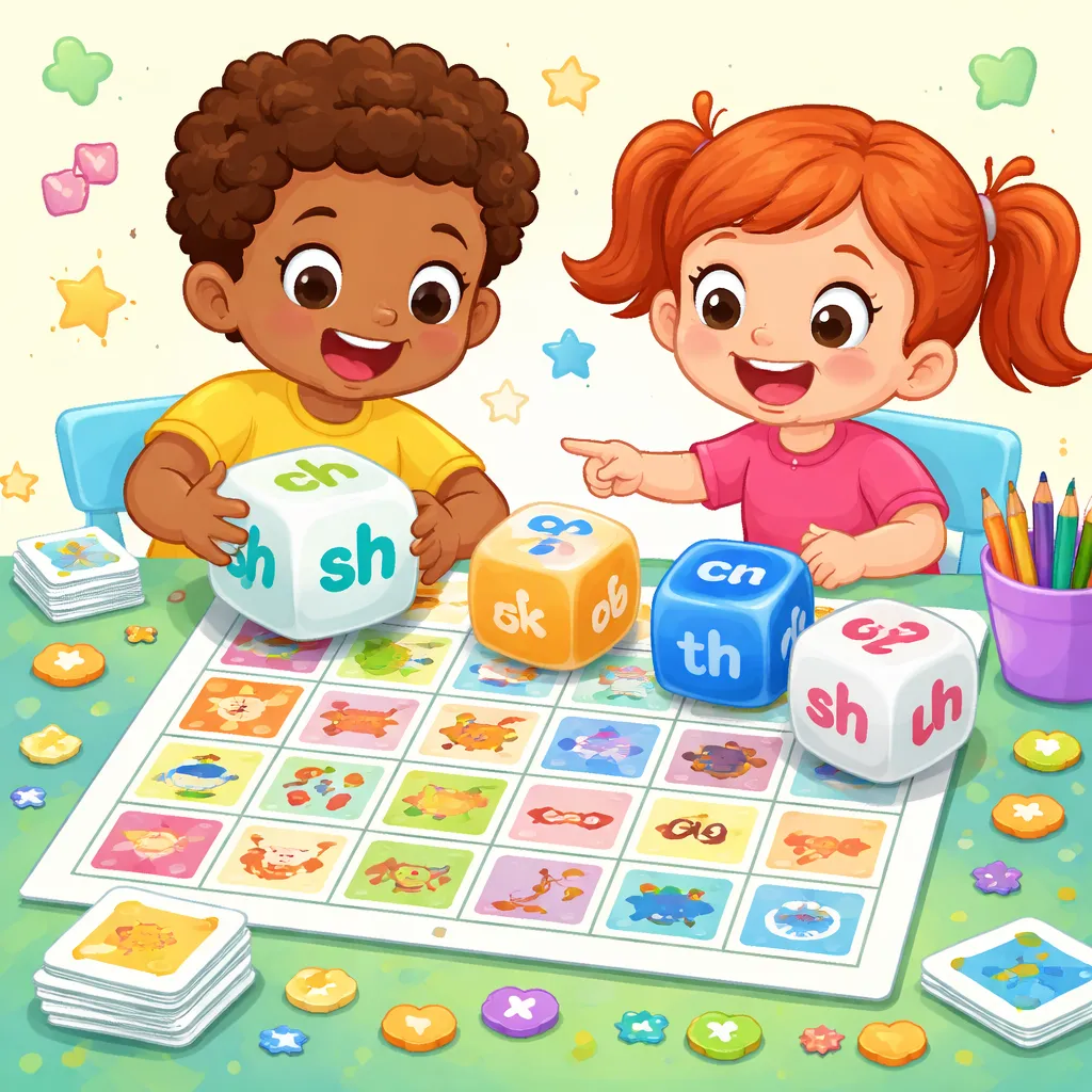 Roll & Read! What’s in Phonics Dice Game Template Printable?