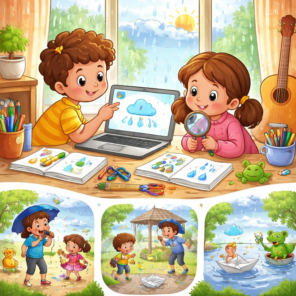 Ищете песню «Дождик, дождик, уходи»? Найдите текст, значение и интересные занятия