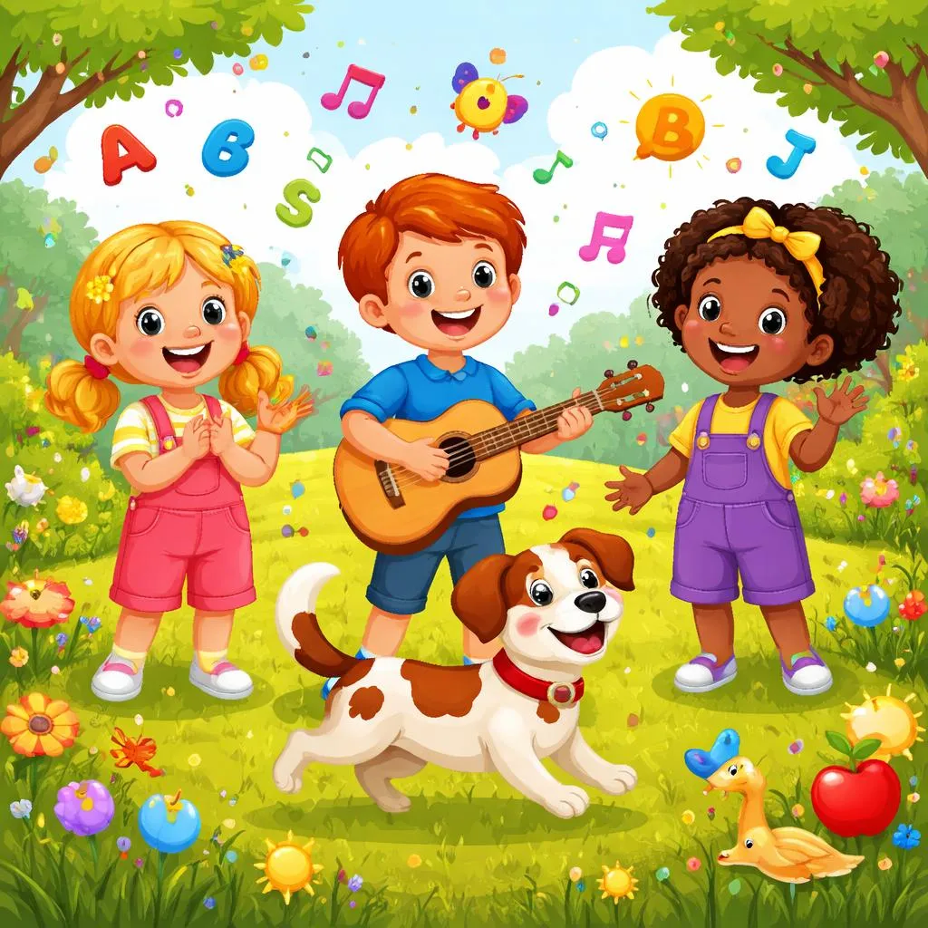 Sing and Learn with bingo was his name of song for Fun English Vocabulary, Phonics Practice, and Creative Storytelling Adventures