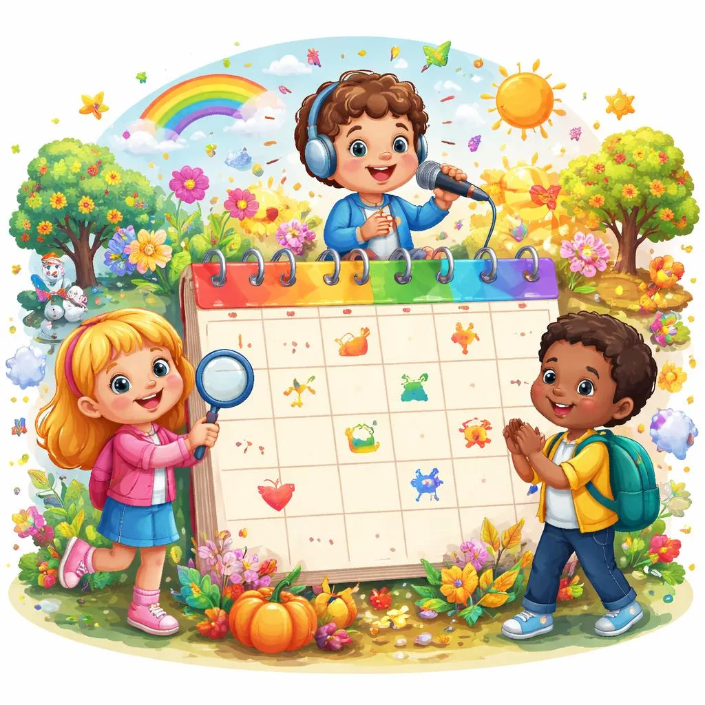 Sing, Explore, and Remember Time with month of the year song for Fun Calendar Learning and Early English Mastery