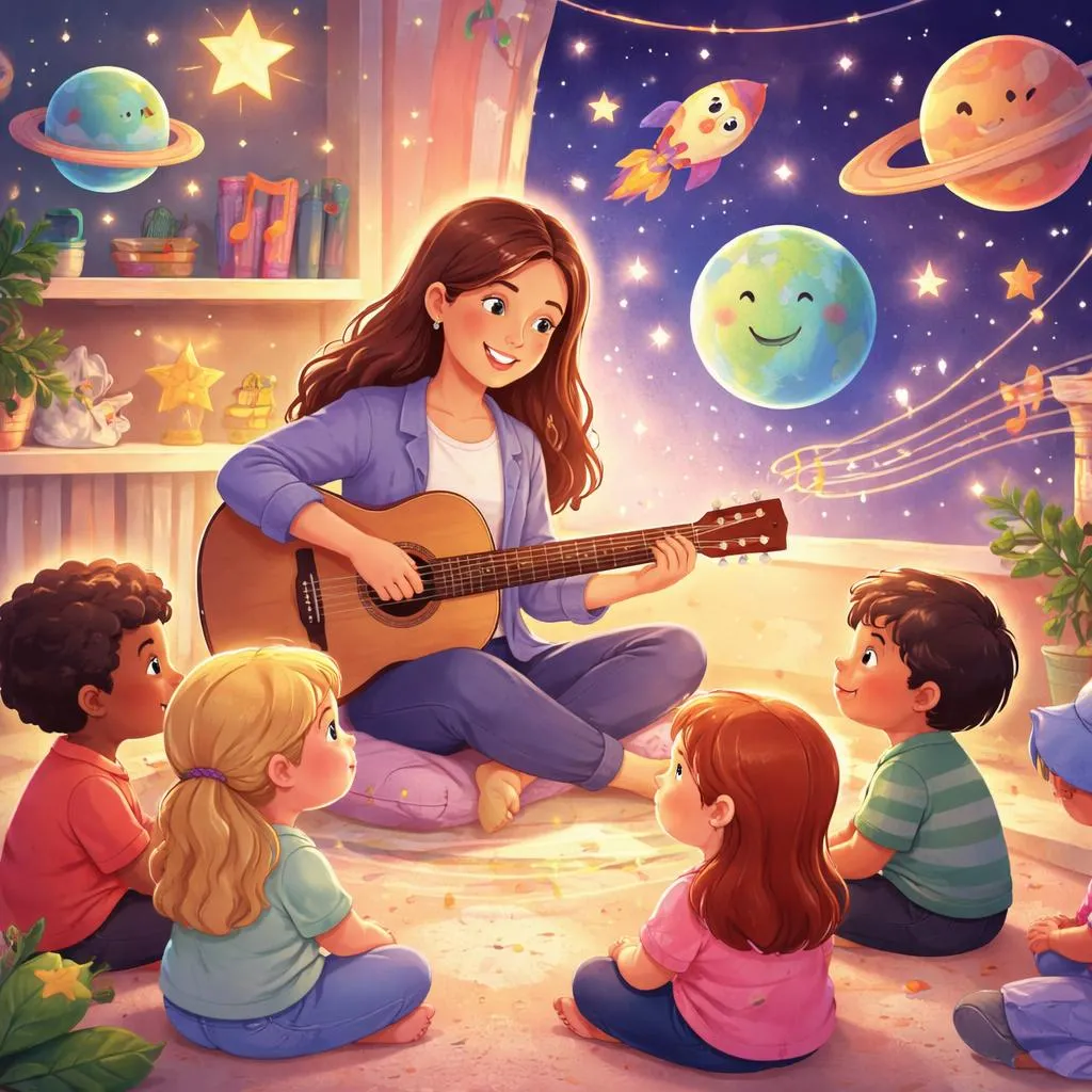 Song of Planet for Children Explained by a Teacher Through Music, Space Stories, and Gentle English Learning