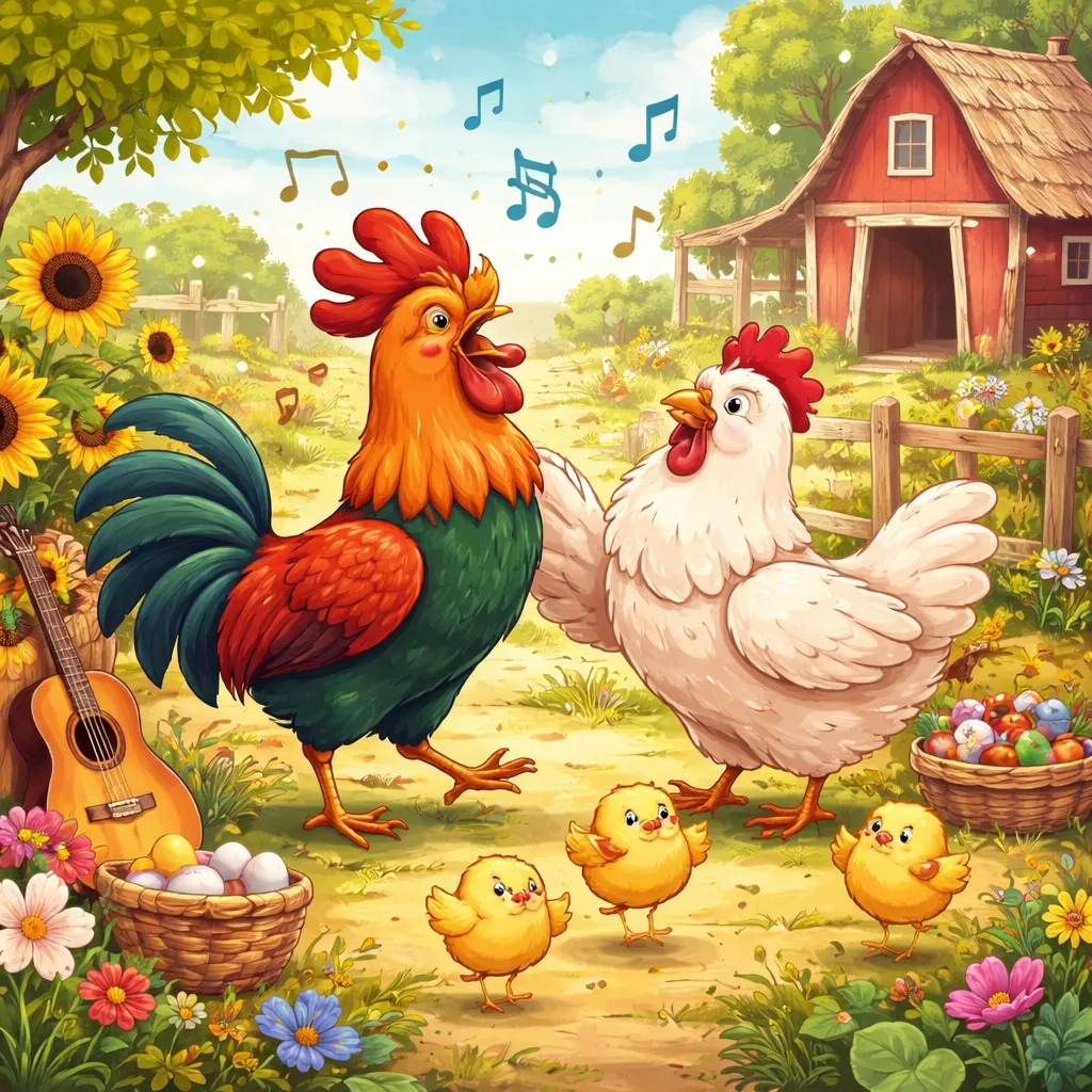 Chanson espagnole : Le coq et la poule (El gallo y la gallina) – Comment un duo de la ferme peut-il rendre l'apprentissage de l'espagnol si agréable ?