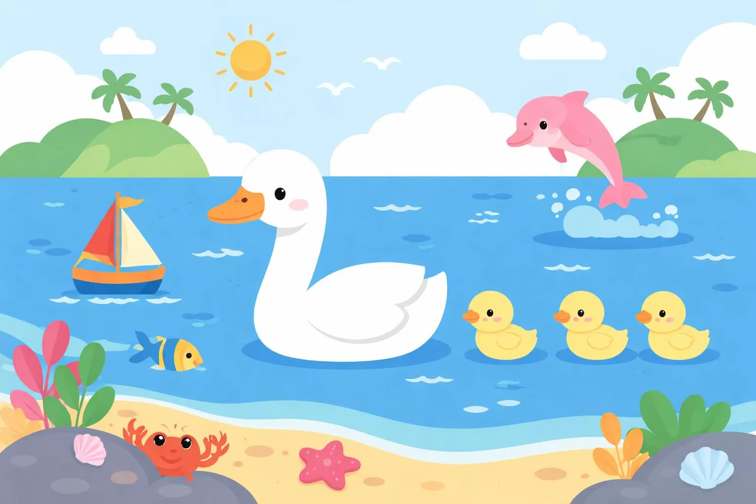 Swan Swam Over the Sea - Nursery Rhymes And Traditional Poems By FCIT