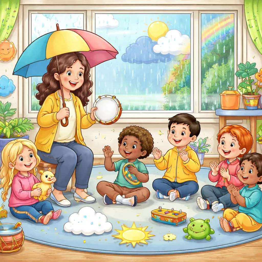 Teaching Rhythm, Weather Language, and Early Expression Through rain rain lyrics in a Meaningful English Classroom Setting