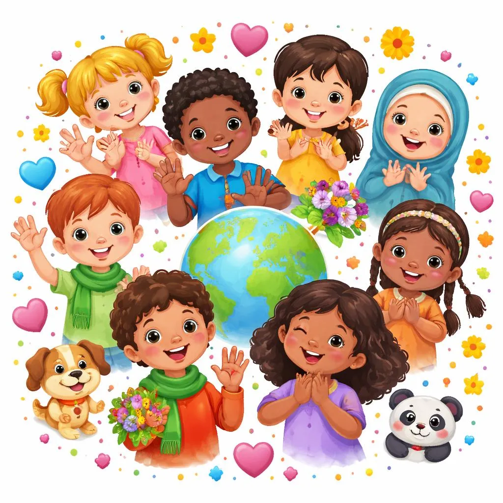 Thank You in Many Languages: Simple Thank You Words for Children