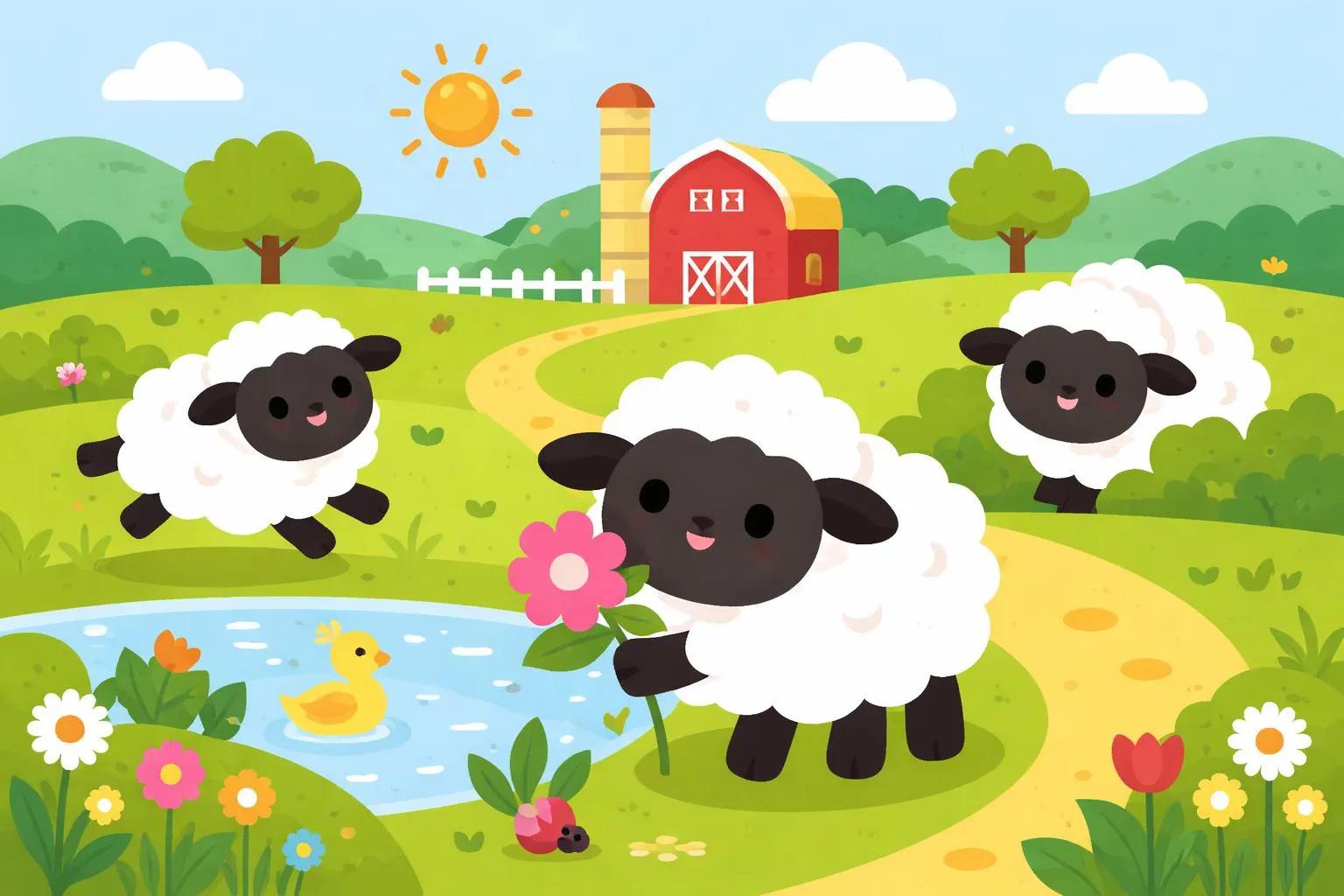The Black-Faced Sheep By Donald Hall - Giggle Poems