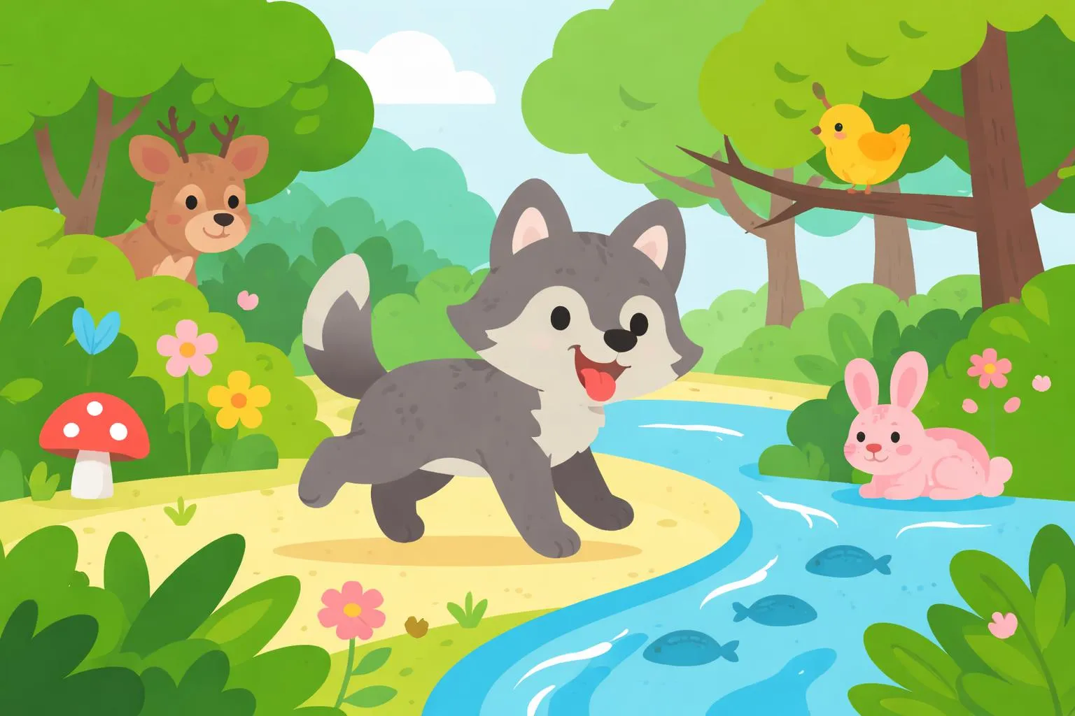 “The Foolhardy Wolf” - More Jataka Tales By Ellen C. Babbitt