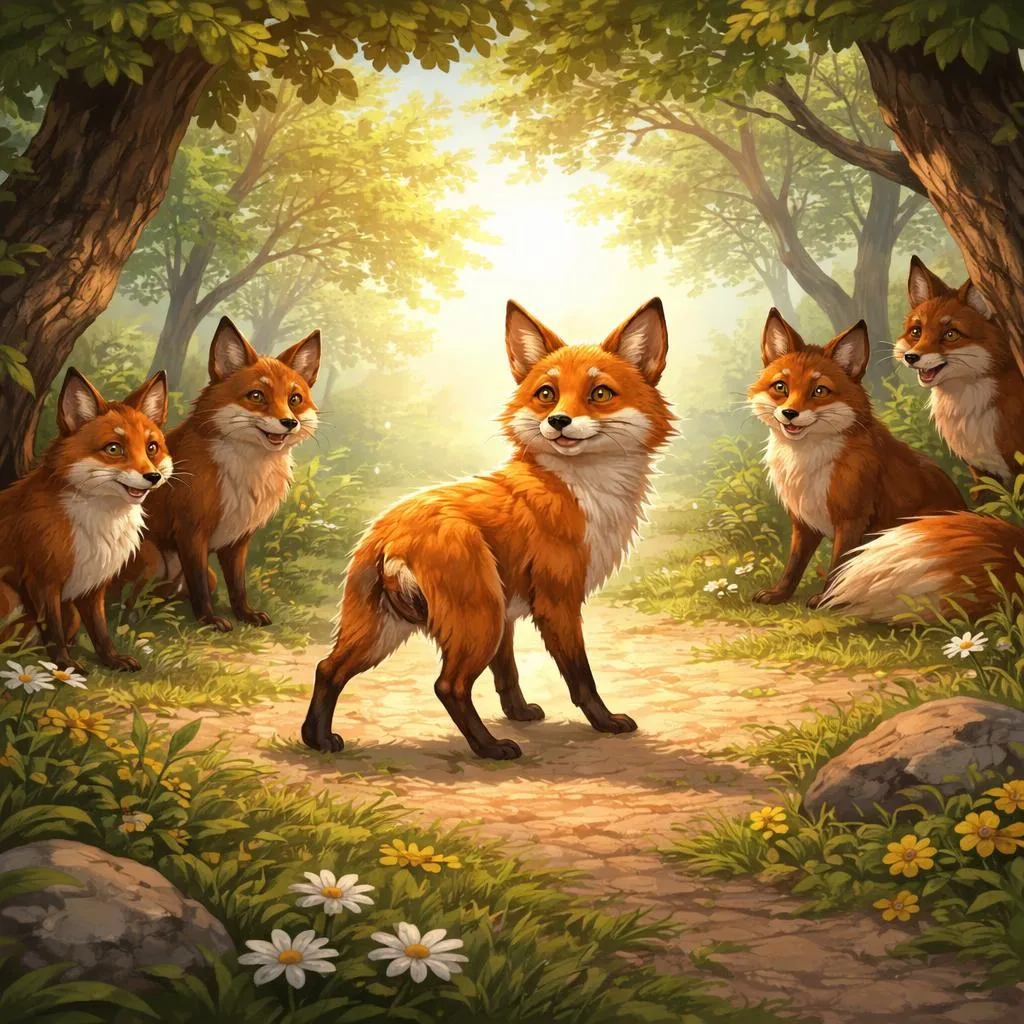 没有尾巴的狐狸——伊索寓言