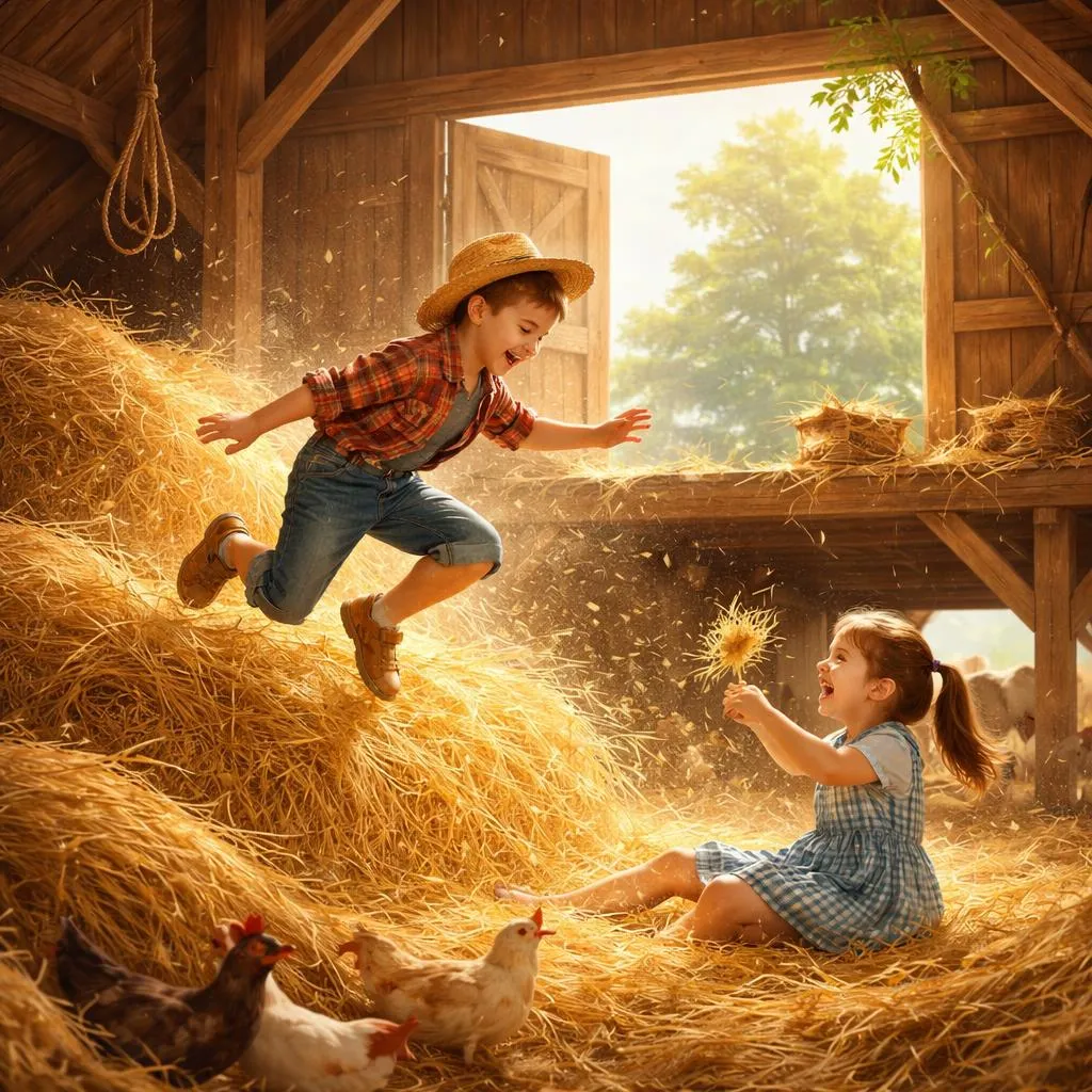 The Hayloft oleh Robert Louis Stevenson - Baca puisi terkenal daring gratis