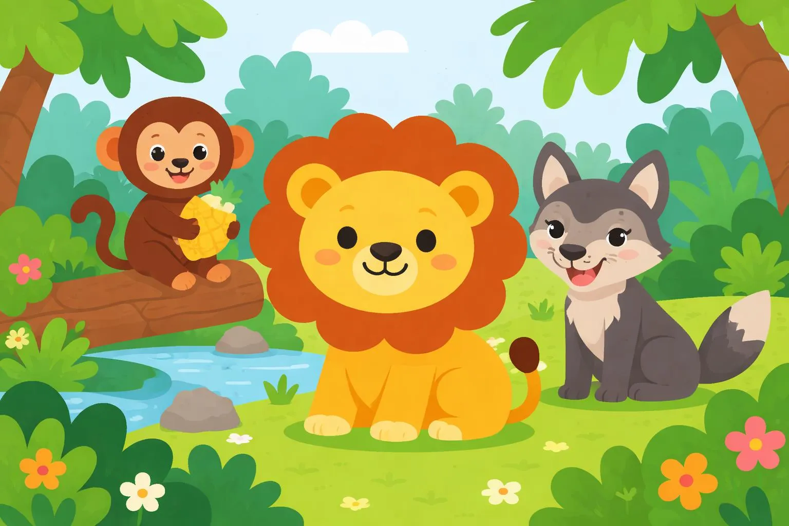 “The Lion in Bad Company” - More Jataka Tales By Ellen C. Babbitt