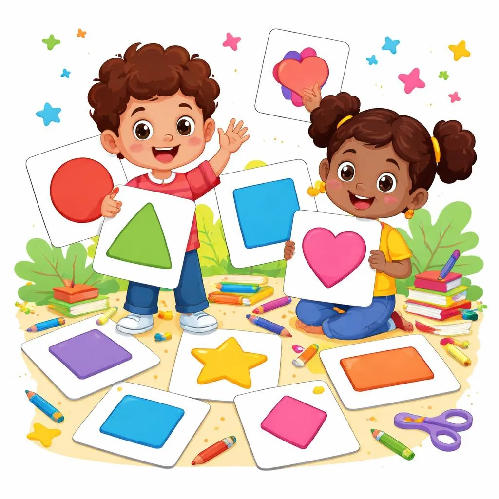 The Shape Song 1 Flashcards For Kids – Free Printable PDF
