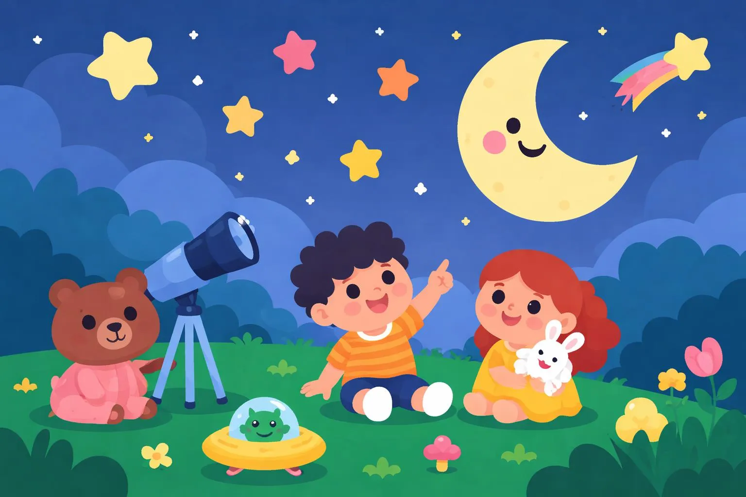 The Stars and the Moon By Grace Schulman - Giggle Poems