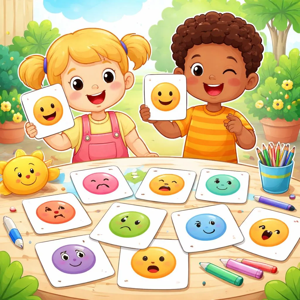 This Is A Happy Face Flashcards For Kids – Free Printable PDF
