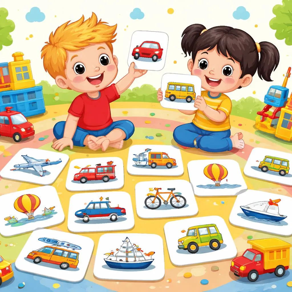 Flashcards de Transportes Para Crianças – PDF Gratuito para Imprimir