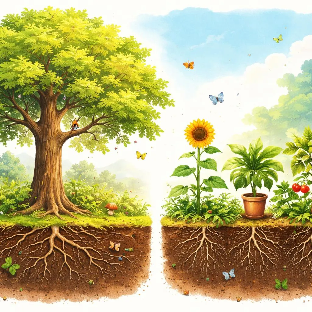 Tree and Plant: Are They Both Just Green Things Growing from the Ground?