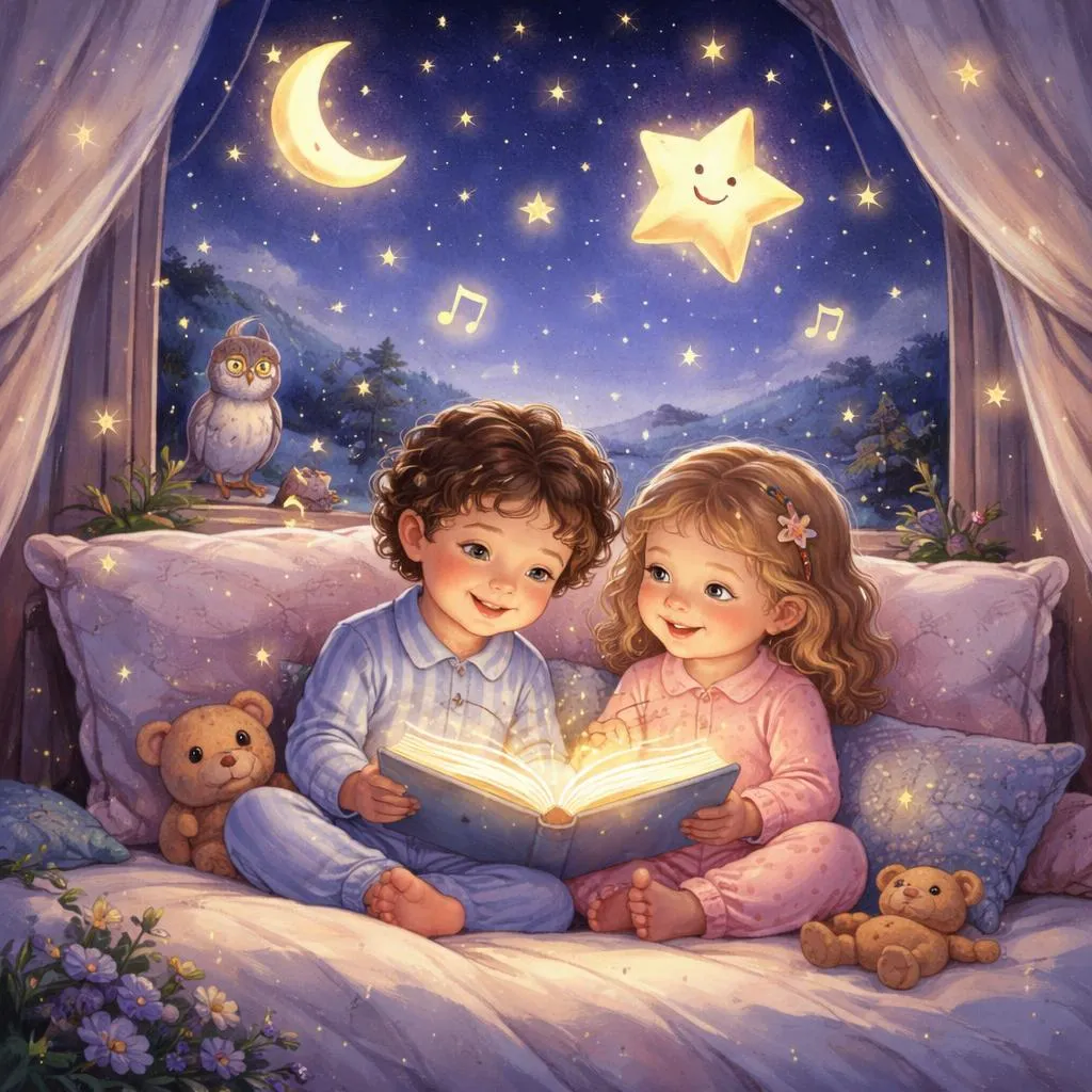 Tunkel Tunkel Little Star: Gentle English Learning with Night Sky Rhymes and Sounds