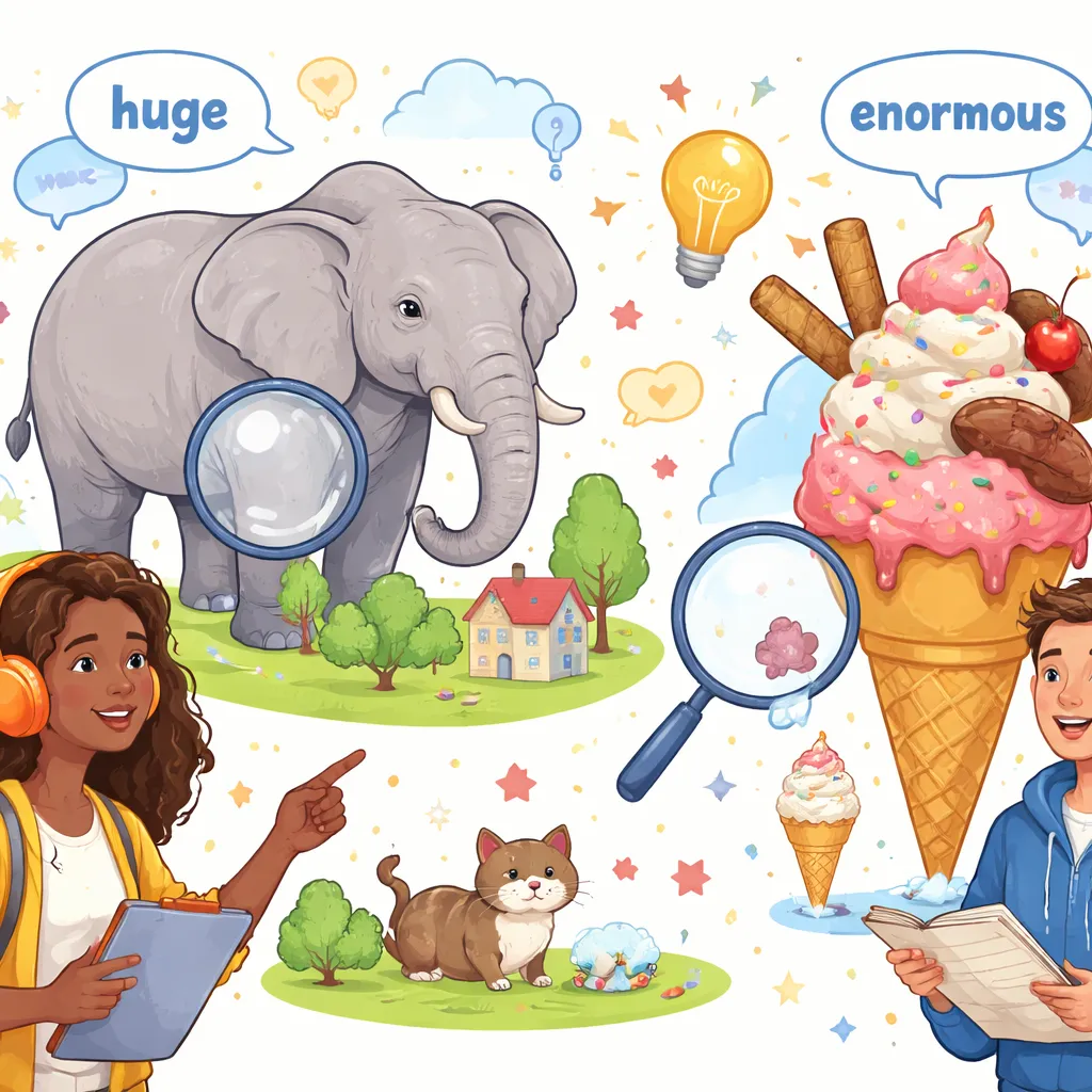 Under Which Conditions Should Learners Use “Huge and Enormous” Correctly for Stronger and More Expressive English Skills?