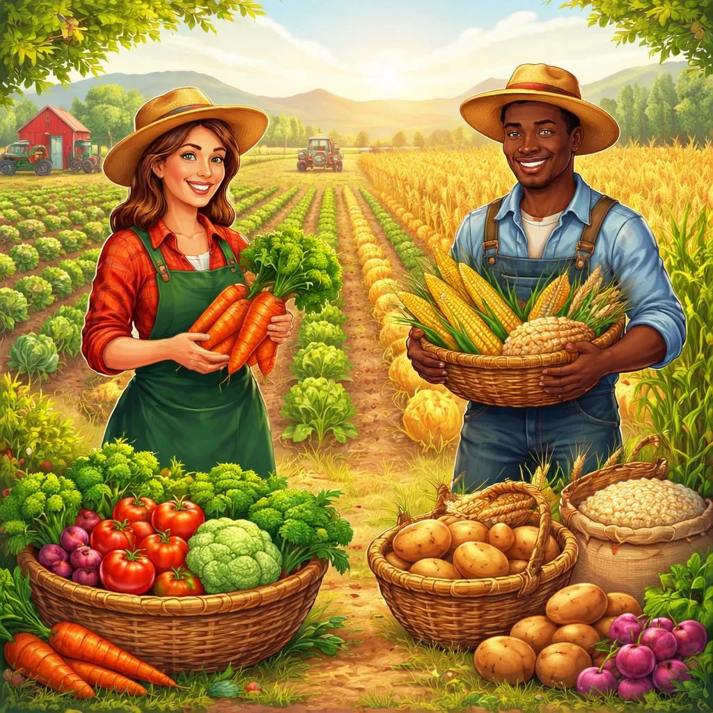 Vegetable and Crop: Are They Both Just Plants That Farmers Grow for Food?