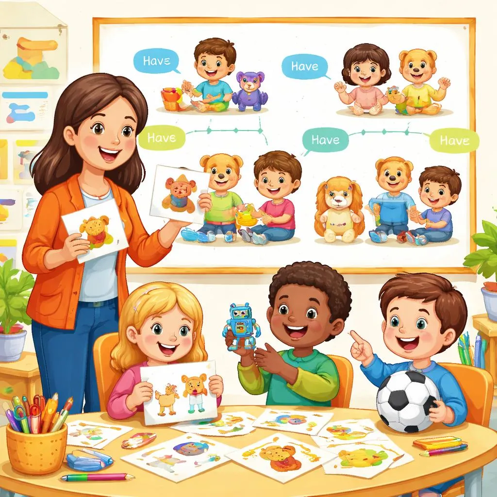 Verbet Have Teaching Guide for Young English Learners with Clear Grammar Explanations, Simple Examples, and Classroom Activities