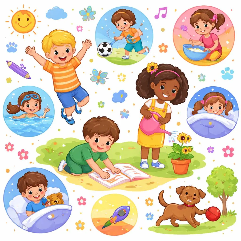 Verbs in Present Tense: Easy Guide for Kids to Learn Action Words in English