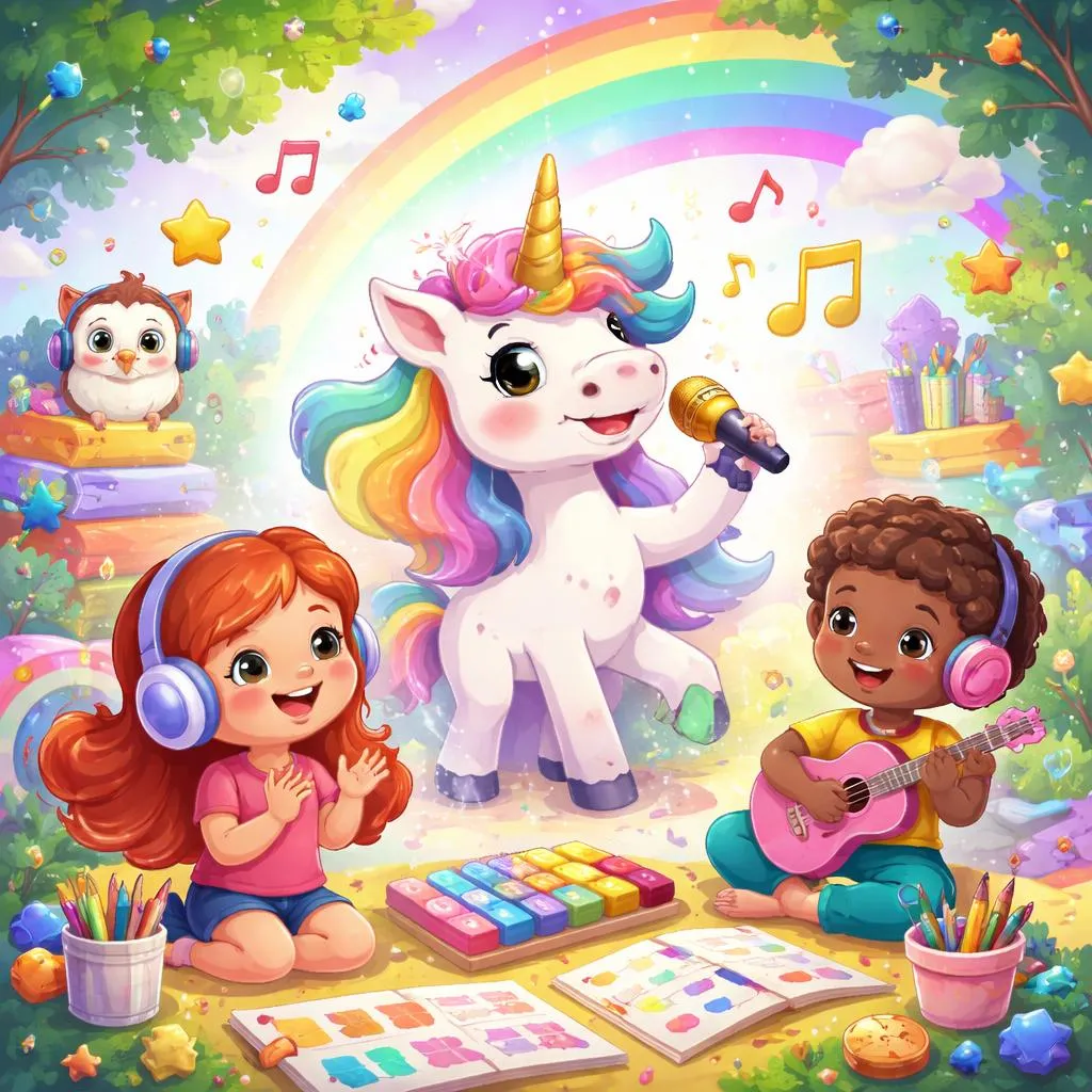 Хотите найти волшебную песню о единороге? Вас ждут тексты, занятия и веселье!