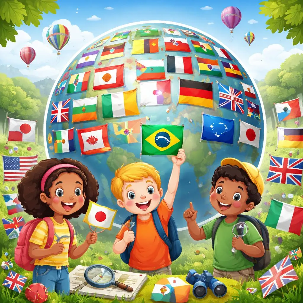 Хотите узнать о флагах всех стран? Веселое руководство по флагам мира для детей