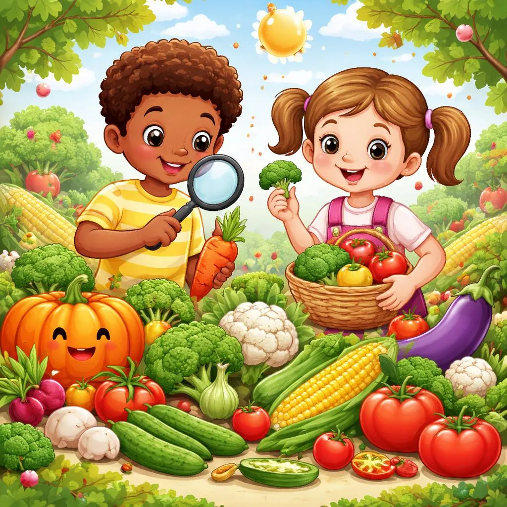 Хотите узнать о Vegetales? Веселое руководство по овощам на английском для юных учеников