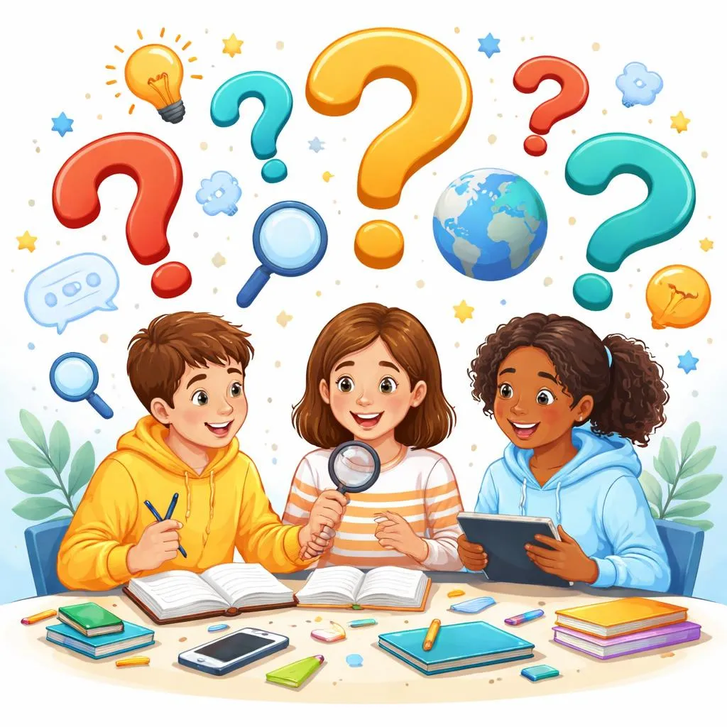 Antworten freisetzen und Gespräche beginnen? Die 100 wichtigsten Fragesätze für Schüler der Mittelstufe