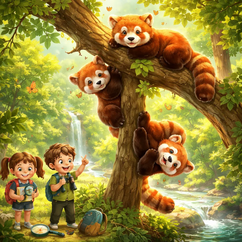 Welche bezaubernden Kletterer werden durch das Lernen über den Roten Panda vorgestellt?