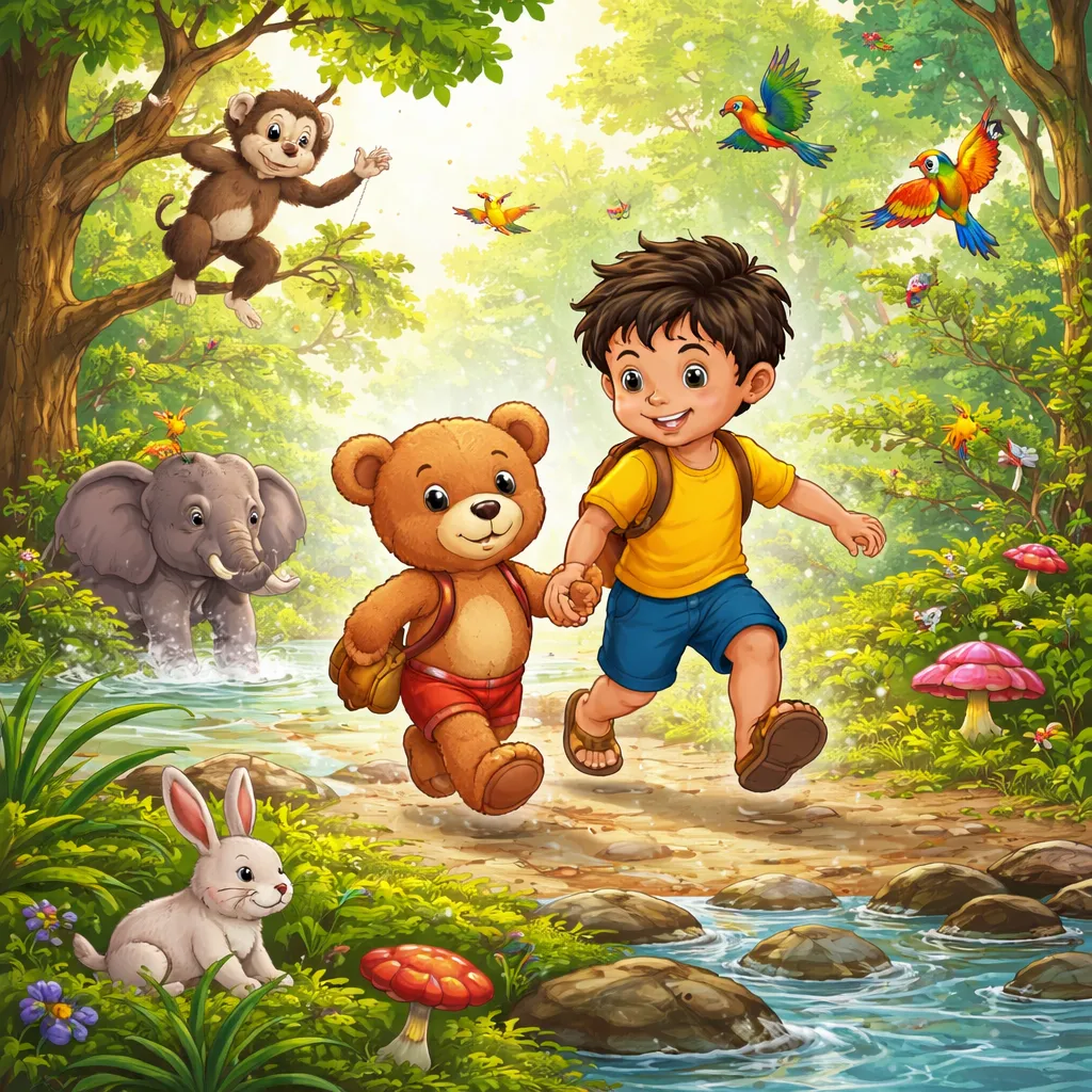 Petualangan Apa yang Dibagikan Lagu Bengali: Boneka Beruang Kecil (খোকা ভালুক)?