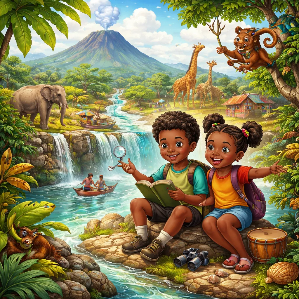 What Adventures in the "Africa in Miniature" Can We Have While Learning Reading: Cameroon?